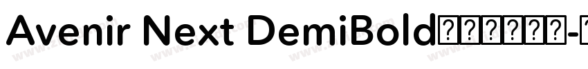 Avenir Next DemiBold字体免费下载字体转换